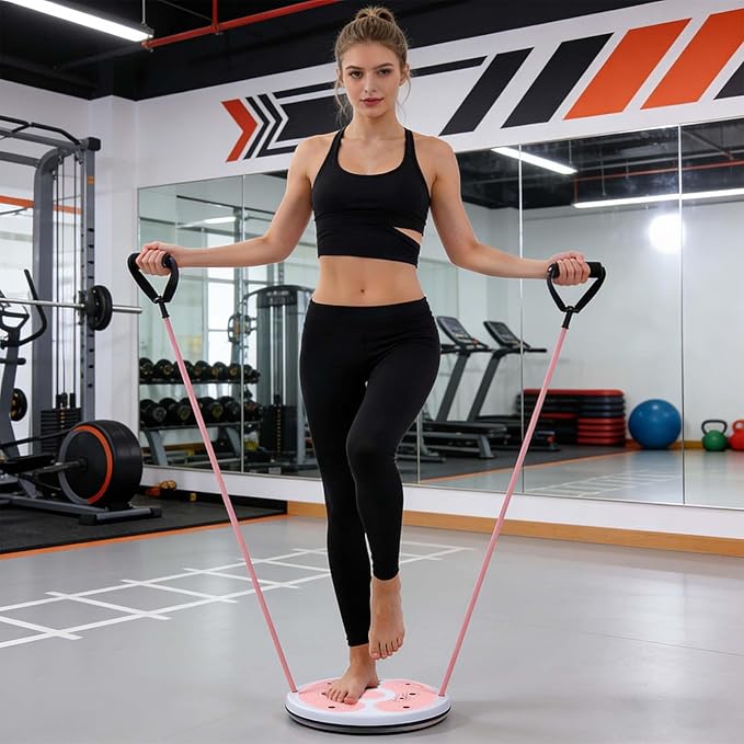 Twist Board - Waist Shaping Training Equipment,Core Twisting Disc with Calorie Count,for Home Gym Office Fitness Enthusiasts Beginners Post-Partum Individuals