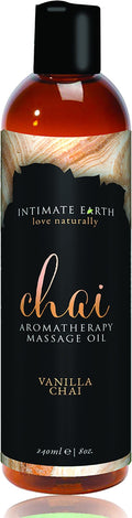 Intimate Earth Chai Aromatherapy Massage Oil Vanilla Chai, 4 Ounce
