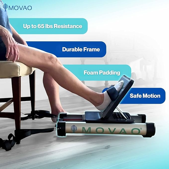 Mini in-Bed Leg Press Machine for Rehab | Low-Impact Leg Strength Trainer for Neurological & Orthopedic Recovery | Portable 9 lb PT Equipment with 6 Resistance Levels up to 66 lb | Ideal for Bed Rest
