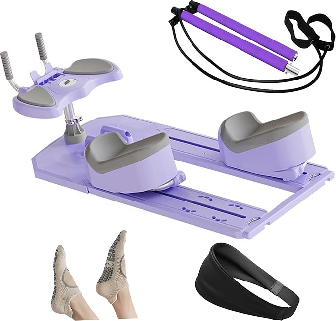 Reformer Pilates Board for Home Workout Foldable Mini Reformer Pilates Machine with ,Mountain Climbing Crawl Exercise, Lightweight & Portable for Indoor Outdoor Training.