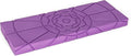 Teak Meditation Bench - Meditation Seat - Meditation Stool - Kneeling Meditation Chair - Portable Folding Meditation Bench - Seiza Yoga Meditation Bench - Prayer Bench (Violet Foam Pad)