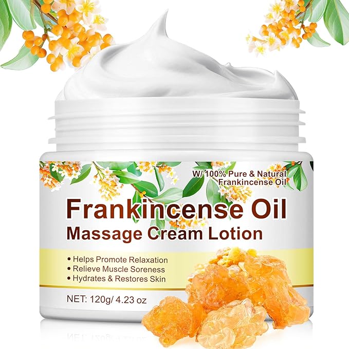 Frankincense Balm for Foot/Muscle/Joint Support, Body Massage, Anti-oxidant, Anti-Aging, Deep Hydration & Moisturization|4.23 Oz/120 G