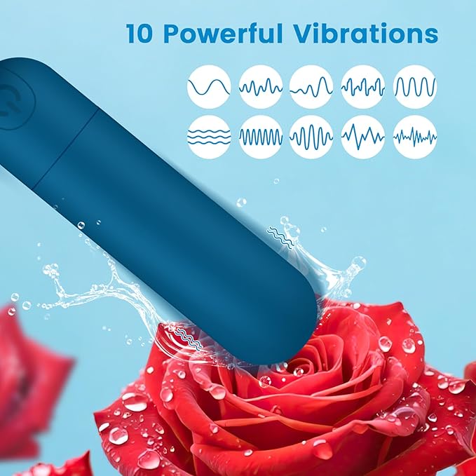 Handheld Electric Back Massager - Mini Waterproof Deep Tissue Blue