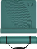 ILILI Yoga Mat, 72x25×0.3 Inch, TPE Exercise Mat, Tear-Resistant, Fitness Yoga Mat with Carrying Strap, Ideal for Yoga, Pilates, Home Workouts, Stretching & All Fitness Routines