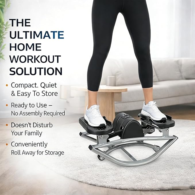 Lhanel Rock Stepper, Lhanel Stepper, Side-to-Side Exercise Machine,Burn Fat Faster in 15 Minutes, with Digital Display & Anti-Slip Mat