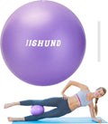 Pilates Ball, 9 Inch Small Exercise Mini Soft Workout Yoga Ball with Exercise Guide, for Home Gym Yoga, Pilates, Core Training, Workout, Balance, Stability