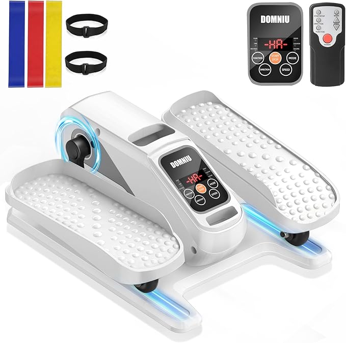 Under Desk Elliptical Machine, Electric Elliptical as Seen on TV for Seniors Adults with 15 Adjustable Speed, Quiet & Portable Electric Seated Pedal Exerciser with Remote Control & 5 Auto Mode