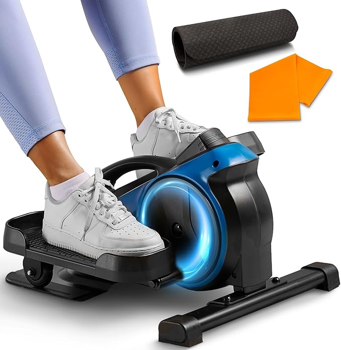 Lifepro Portable Under Desk Elliptical Exercise Machine - Motorized Pedal Exerciser for Home Workouts, Muscle Toning, Energy Boost - Mini Foot & Leg Exerciser with Fitness App