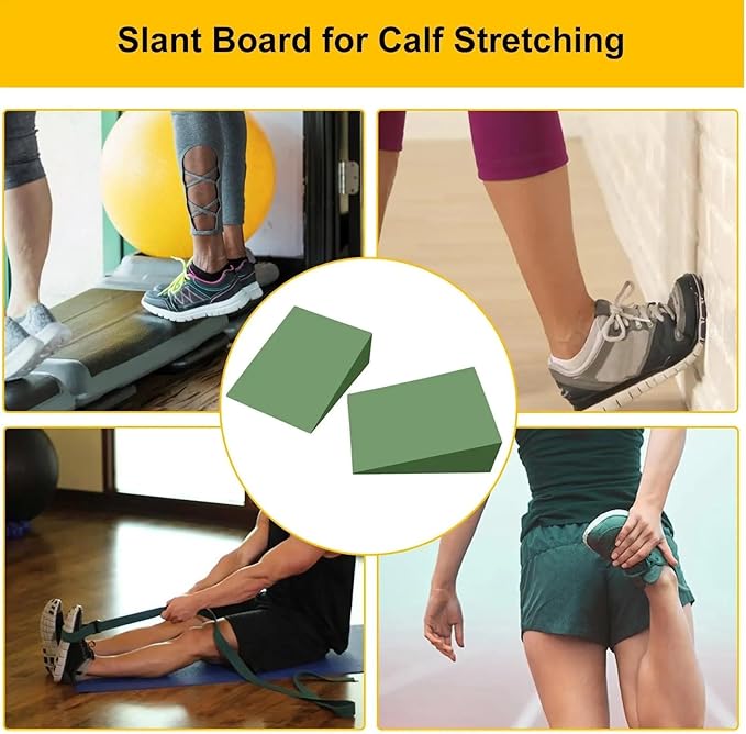 Yoga Foam Wedges 3Pairs Yoga Wedge Blocks EVA Foam Stretch Slant Boards Exercise Block Pilates Squats Fitness Accessories