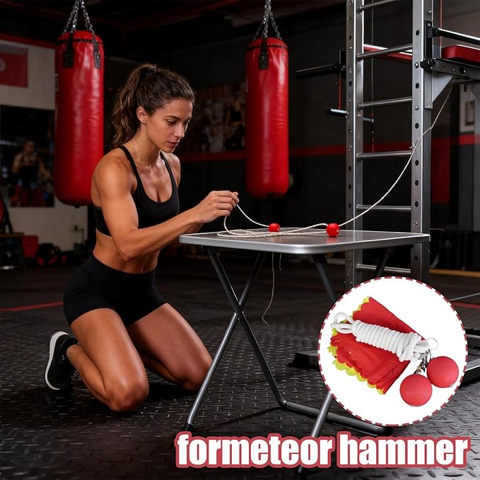 Boxing Training Ball - Rope Dart Trainer, Reaction Ball for Training | Martial Arts Fitness Equipment, User-Friendly TŕainingTools for Women Men Outdoor
