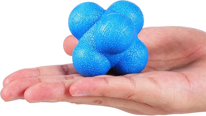 Toyvian 6 Pcs Agility Reaction Reflex Balls Bounce Ball Training Pack for Hand Eye Coordination Sports Workout Indoor Outdoor