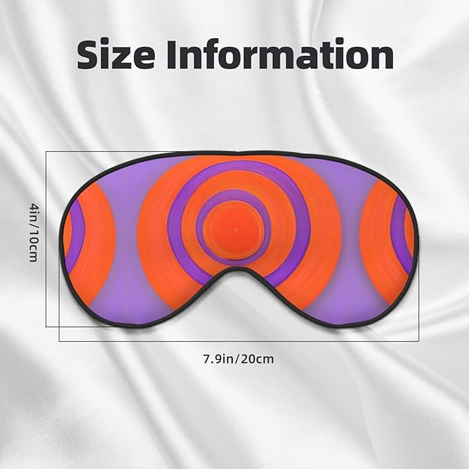Orange Circle Centre Head-Mounted Double-Sided Light-Blocking Sleeping Eye mask to Protect Eyes and Relieve Eye Fatigue
