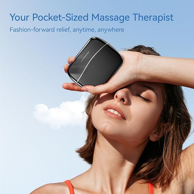 KingPavonini Mini Massage Gun with All-in-One Storage Case, 0.5 LBS Pocket-Sized Small Massage Gun Deep Tissue, Portable Percussion Massager for Travel, Gym
