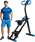 Stair Stepper for Home Gym Folding Vertical Climber Cardio Exercise Machine for Full Body Workout Machine, Adjustable Handlebar & Pedals, 300LBS Load