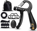 Hand Grip Strengthener Set with Piano Finger Exerciser, Silicone Trainer, Grip Ring, TPE Ball, 5 Pieces