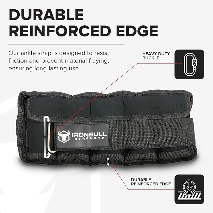 Adjustable Ankle Weights (10lbs/Pair) - Weighted Ankle Weight for Walking, Gym and Exercise - 2, 4, 6, 8, 10 LB Leg Weight Set with Straps for Women and Men - 1-5 lbs Each Ankle Adjustable for Weight Lifting