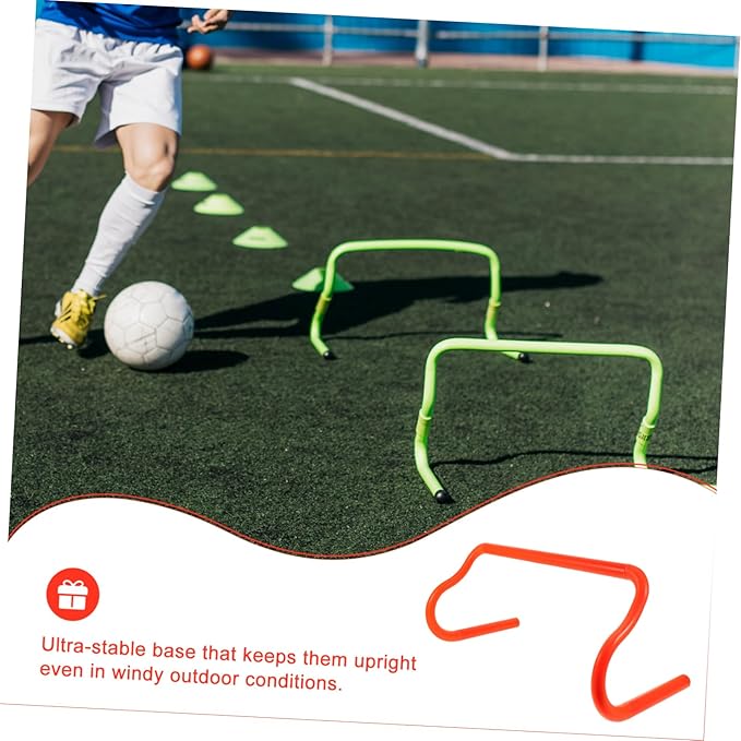 1pc PVC Agility Hurdle for Football Training Stable Base Outdoor Speeds Hurdle