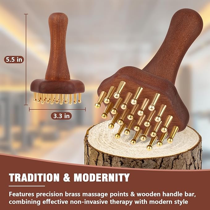 Wood Therapy Massage Tools,Lymphatic Drainage Massager Helps Reduce Cellulite for Belly Arms & Legs, Anti Cellulite Massager Body Sculpting Tools for Body Contouring & Muscle Relief
