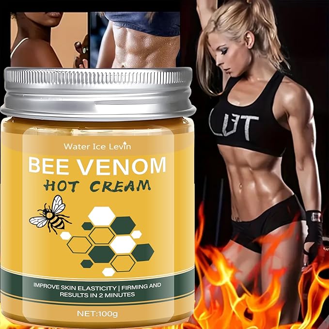 2PCS BEE VENOM Hot Sweat Cream Sweat Enhancer, Skin Firming Lotion – Natural Workout Enhancer for Muscle Warm-Up & Skin Tightening – Long Lasting Moisturizing Pre and Post Workout Massage Lotion