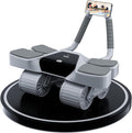 2026 New 4-Wheel Abdominal Roller with Elbow Support : Latest Upgraded High-Performance Exercise Machine With Automatic Rebound, Multi- layered Anti-Slip Design with Calorie Counting LCD Screen