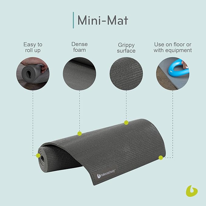 Balanced Body Bundle - Pilates Arc Step Barrel, Mini Mat for Pilates at Home