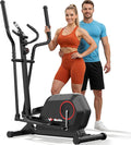 Elliptical Machine, Elliptical Exercise Machine for Home with Hyper-Quiet Magnetic Driving System, Elliptical Trainer with 15.5IN Stride, 14 Resistance Levels, 300LBS Loading Capacity