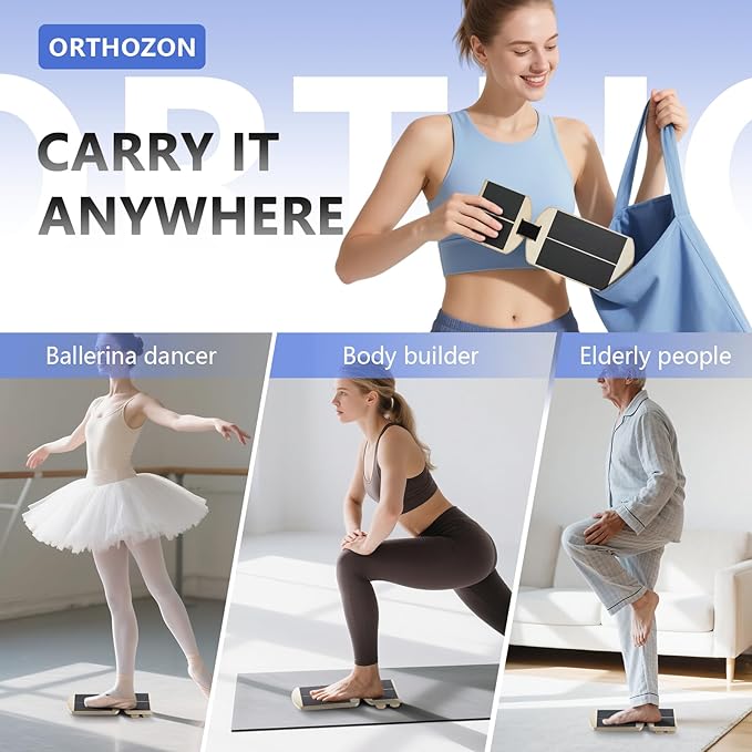 Ankle Balance Board Foot Strengthener – Adjustable Stability Trainer for Ankle and Leg Exercise, Balance Training, Physical Therapy, Mobility Core Workout at Home or Gym