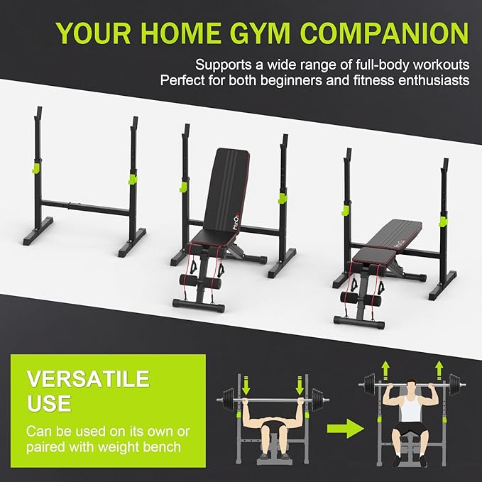 Adjustable Folding Weight Bench for Home Gym, 660 lbs Capacity Multi-Functional Workout Bench Sturdy Durable for Full Body