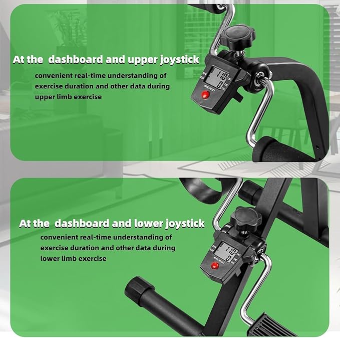 Pedal Exerciser Bike for Seniors Hand Arm Leg and Knee Stroke Recovery Equipment for Seniors fit for Full Body Great Gift for Elderly RehabWorkout