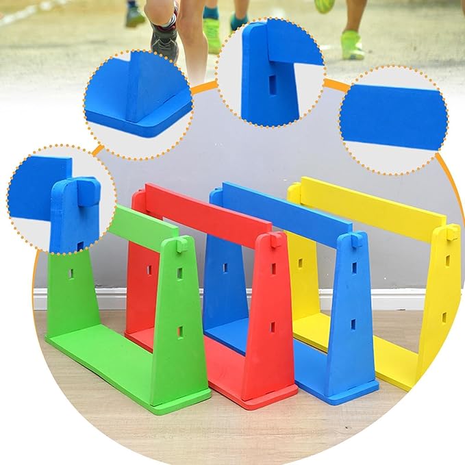 Speed Agility Hurdle Adjustable Height Fitness Agility Speed Training Equipment for Baseball Indoor Outdoor Basketball Adults