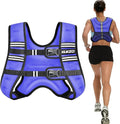 Weighted Vest Woman, 6/8/12/16/20/25/30 Lb Unisex Reflective Strength Training Weight Vest For Running, Jogging, Cardio & Workouts