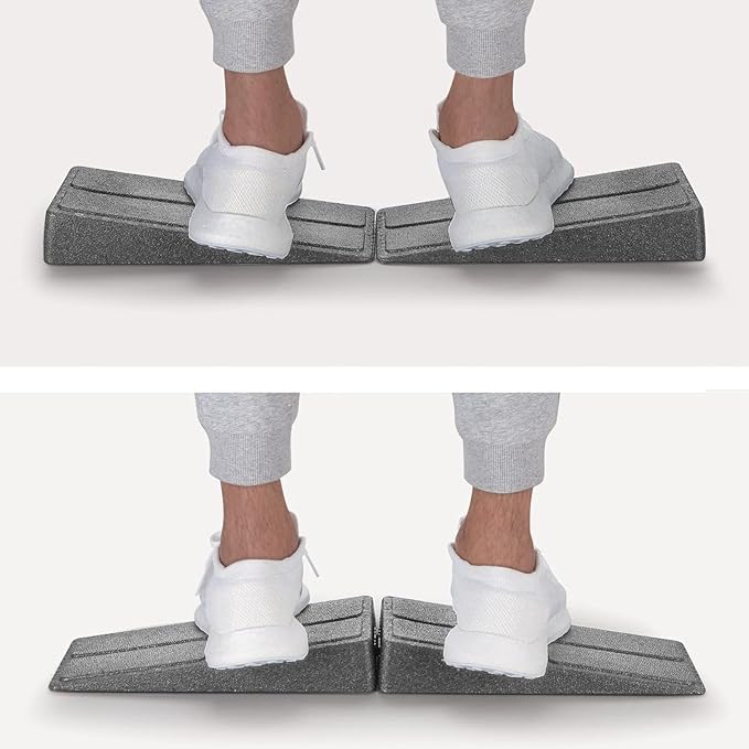 3 - Piece Adjustable Calf Stretcher Slant Board, Squat Wedge Block for Heel Elevated Squats and Plantar Fasciitis Relief, EPP Foam Stretching Wedge with Non - Slip Surface for Home