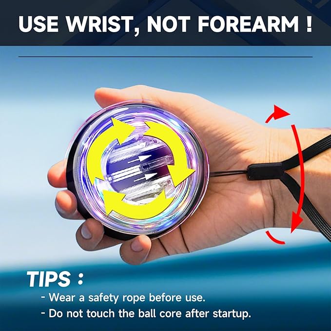XMALL Wrist Ball,Used for Wrist Exercises,Strengthen Arms, Fingers, Grip and Muscles