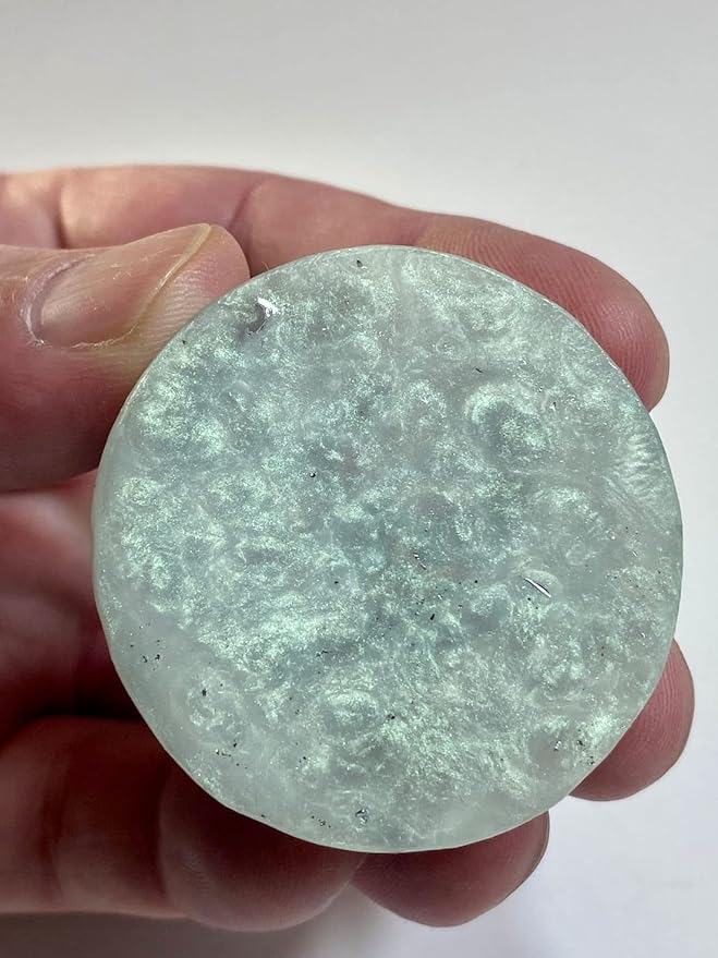 2 Pearl Green Small Tower Buster Crystal Orgone Generator Energy Accumulator 528Hz/7.83Hz/Advance Harmonics Many Beautiful Ingredients and Colors!! (Pearl Green)