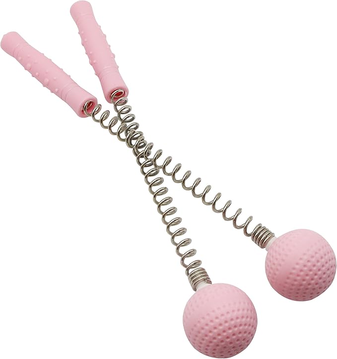 SinLoon Massager Ball Hammer(2-Pack) Hammer Stick Manual Beat Golf Ball Massager Back Shoulder Massage Full Body Reduce Fatigue Pain(Pink)