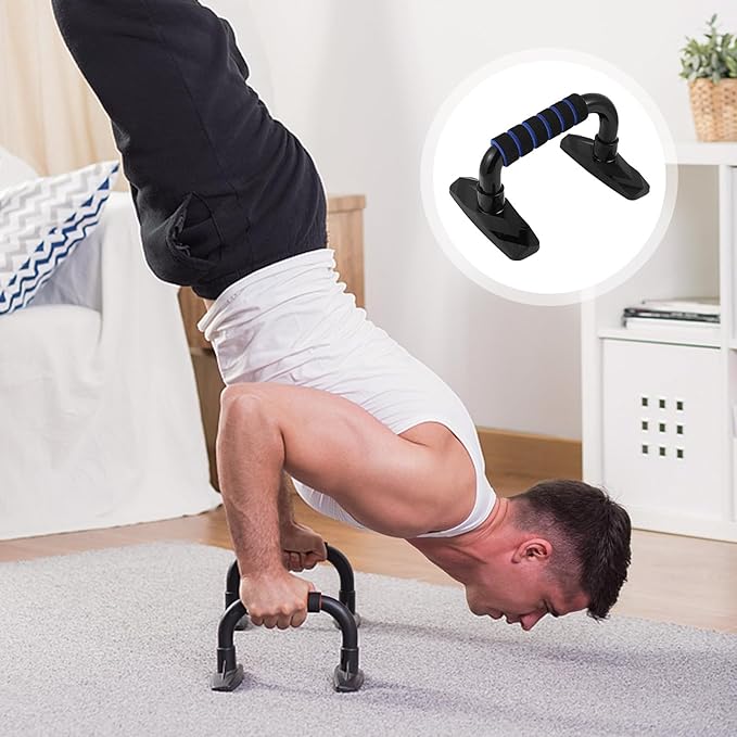 PRETYZOOM 2pcs Push-up Brackets Arm Strength Training Tool Home Fitness Push-up Stands Body Building Supplies Portable Non-slip Exercise Equipment for Upper Body Workout