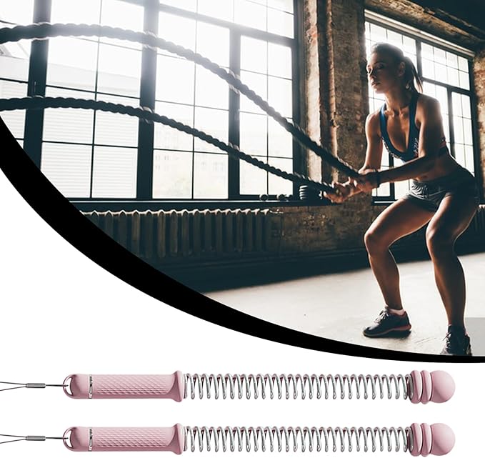 Battle Ropes for Home Gym – High Resistance Fitness Equipment for Weight Strength Training, Wireless Battle Rope for Home Gym, for Cardio Speed Bodybuilding and
