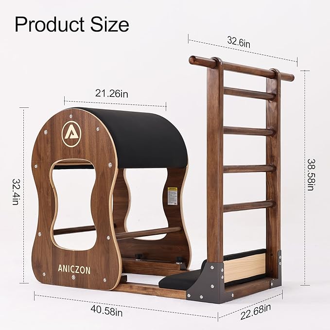 Ladder Barrel, Pilates Exercise Equipment for Building Strength and Flexibility, Strength-Training Tool, Workout Equipment for Home Pilates Gym or Studio Use