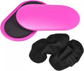 uxcell Exercise Core Sliders, Oval Glider Discs with Feet Covers, Dual Sided Usage in Home Gym for Full Body Workout