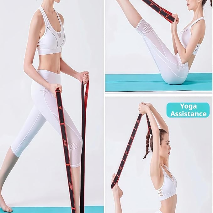 Numbered Resistance Bands for Glutes, 2026 Upgrade Fitness Resistance Band for Stretching and Yoga, Full Body Stretching Shaping, Home Exercise, Women's Home Training Equipment Glutes