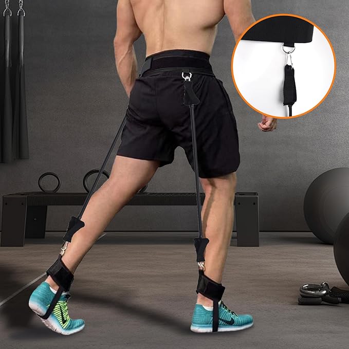 Vertical Jump Trainer, Jump Trainer Leg Strength Resistance Bands, Jumping Trainer for Basketball Triple Jump Football Volleyball Training Provide