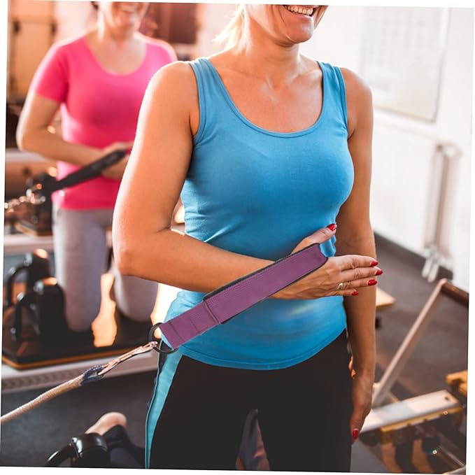 Mikikit Workout Band Flexibility Thick Gym Straps Gymnastics Yoga Belt Pilates Straps Blue Stretching Stretch