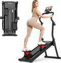 Magnetic Stair Stepper for Home,Vertical Climber Adjustable Resistance Up to 77LBS,Folding Compact Cardio Stair Climber with 350LBS Weight Capacity,19''Extended Stride