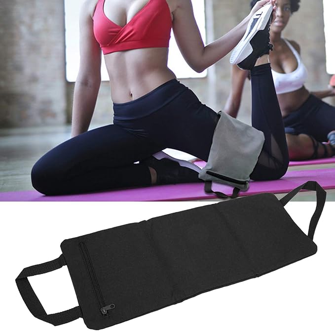 Thin Arm Weightlifting Sandbag, Yoga Fitness Freeweight Bag, Adjustable Fill Leg Slimming Training Bag with Zippered Inner and Outer Canvas Shell for Home Gym Workout