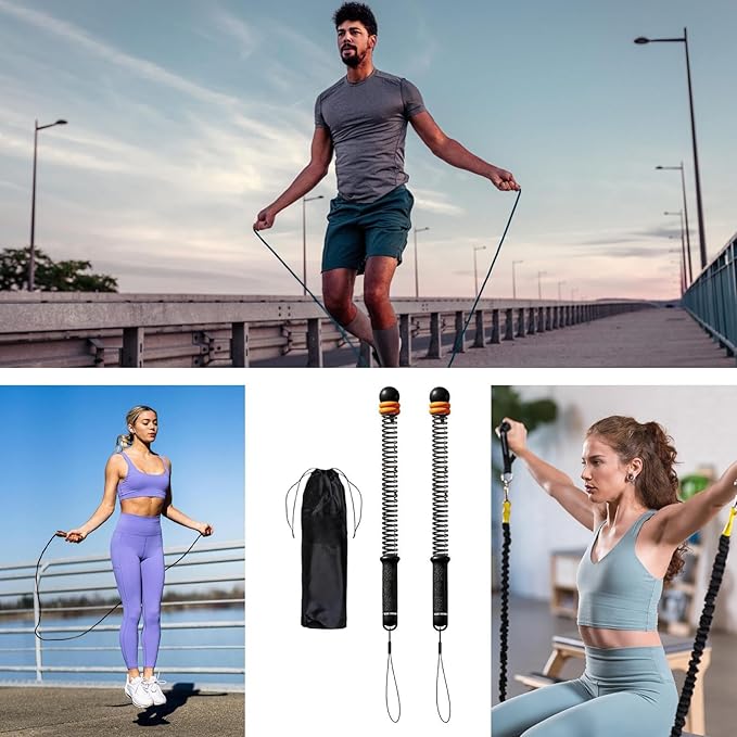 Cordless Battle Rope | Body Conditioning Equipment & Fitness,Cordless Exercise Rope for Workout,For Indoor Outdoor Gym Living Room Women Men Athletes