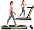 Goplus 2 in 1 Folding Treadmill, 2.25HP Superfit Under Desk Electric Treadmill, Installation-Free with Remote Control, APP Control and LED Display, Walking Jogging for Home Office