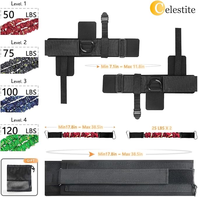 celestite Vertical Jump Trainer for Volleyball Basketball Home Gym, Vertimax Jump Machine Resistance Bands, Adjustable Jump Training Equipment Substitute Plyometric Jump Box