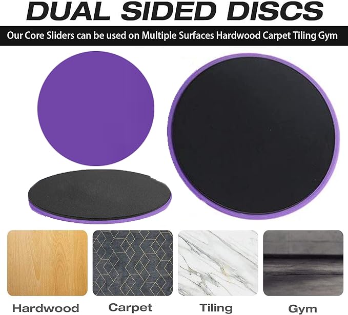 THE CEO Workout Sliders Disc- Durable Sliding Discs for Core & Full-Body Training- Strengthen Abs & Improve Stability with Smooth Foot Sliders for Home & Gym- Achieve Fitness Goals Anywhere- Set of 2