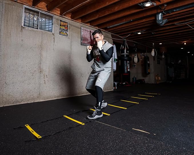Title Boxing Speed & Agility Ladder - Agility Ladder, Speed Ladder, Boxing Training, Speed Training, Agility Training Equipment, Footwork Ladder, Sports Agility Ladders