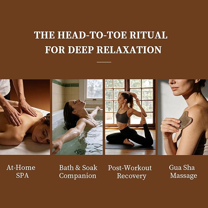 Warming Body Massage Oil for Sore Muscle Massage Therapy 10 Fl Oz, Massage Oils for Deep Muscle Relaxing & Joint Comfort, Body Oil Infused with Ginseng, Galangal & Mugwort, All Skin Types Men & Women